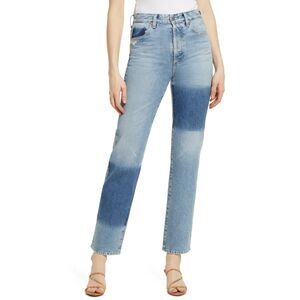 AG Alexxis High Waist Straight 23 Years Facade Patched Jeans 28